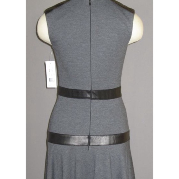 Nicole Miller Atelier Dress w/authentic lamb skin - Picture 4 of 4