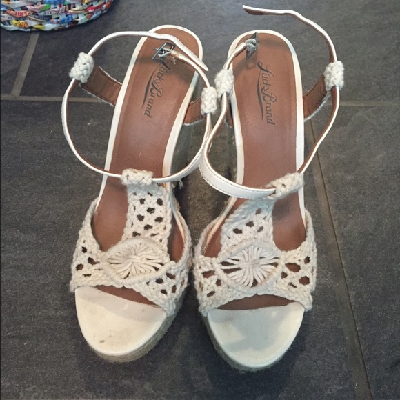 Lucky Brand crochet wedges