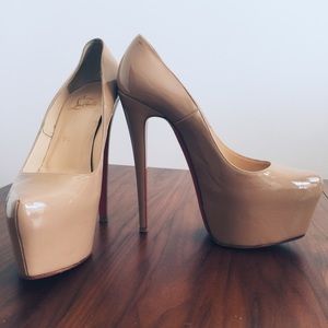 Christian Louboutin Daffodile Nude Patent Leather