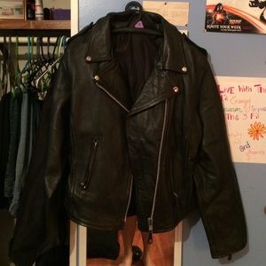 Real leather, leather jacket