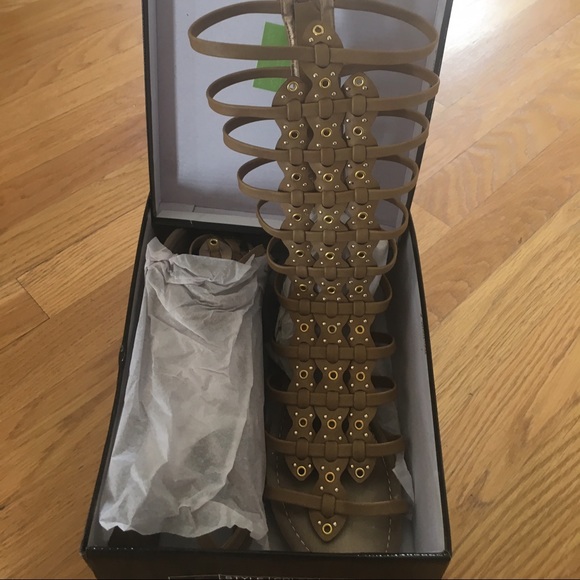 Long gladiator sandals