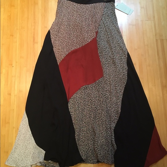 Full length wrap skirt.