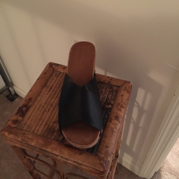 Aldo Leather Wedge Mule