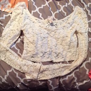 Lace crop top