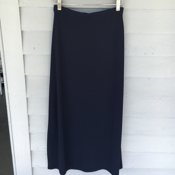 The Limited maxi skirt in navy blue