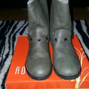 Olive Ankle Boots