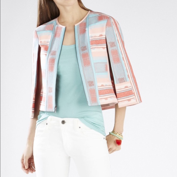 BCBGMAXAZRIA Zachary Jacquard Cape