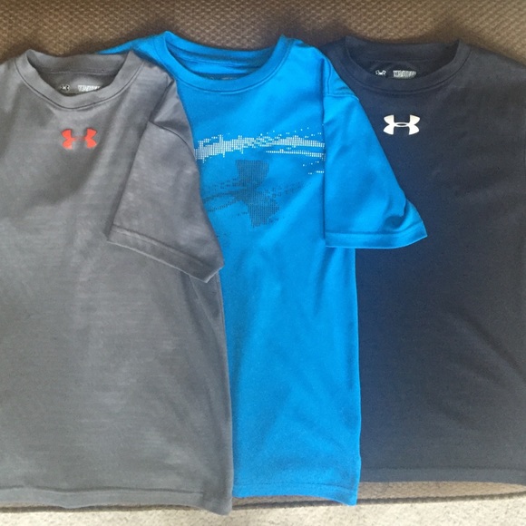 Three under Armour youth XS shirts