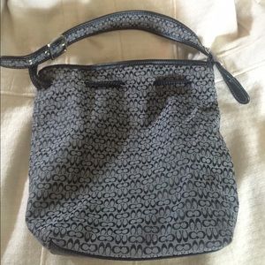 Authentic Coach drawstring bucket handbag