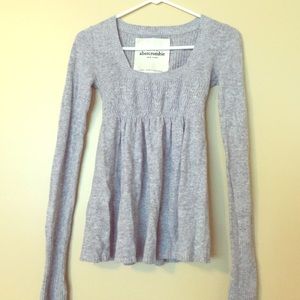 Long Sleeved Baby Doll Sweater 