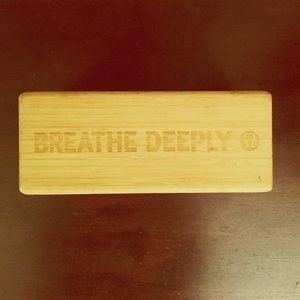 Two Lululemon bamboo yoga blocks