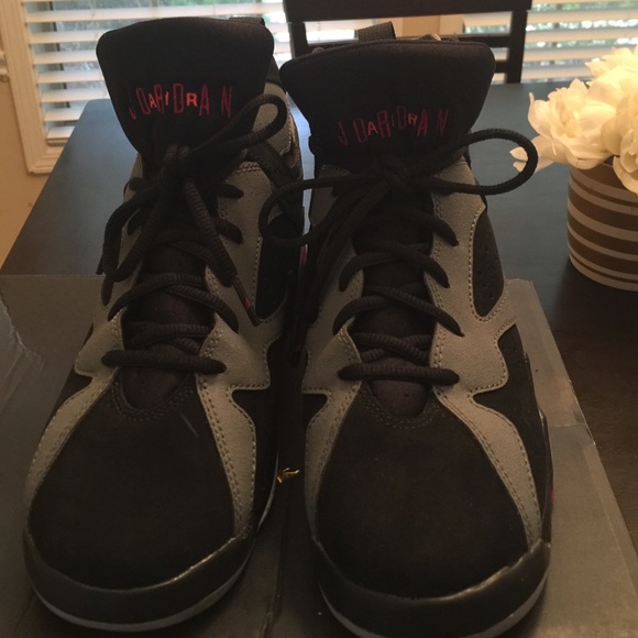 Air Jordan 7 retro black grey and pink - Picture 2 of 4