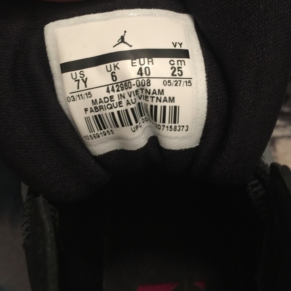 Air Jordan 7 retro black grey and pink - Picture 4 of 4