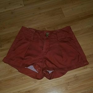 Rust colored f21 shorts