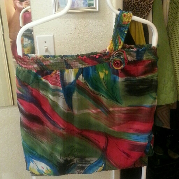 Floral one strap top - Picture 2 of 3