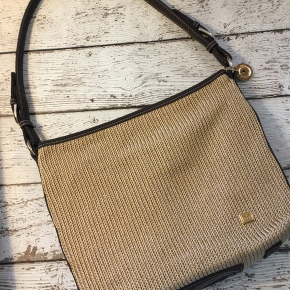 The Sak Shoulder Bag in tan with gold flecks