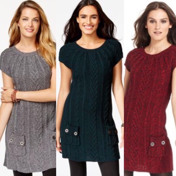 🚩SOLD ❗️Style & Co. Cable-Knit Tunic Dress. - Picture 3 of 3