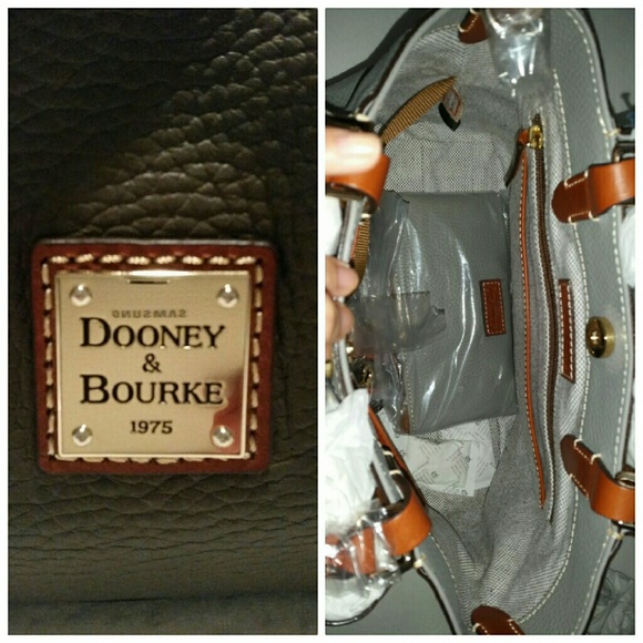 Dooney&bourke pebble leather Brenna  satchel w/acc - Picture 3 of 4