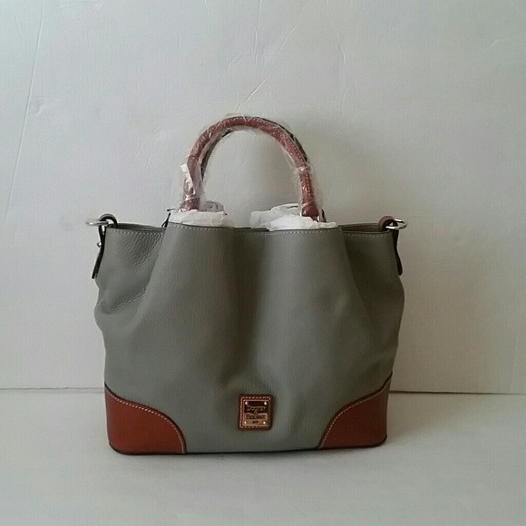 Dooney&bourke pebble leather Brenna  satchel w/acc - Picture 4 of 4