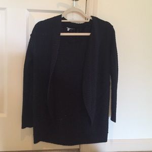 A black cardigan