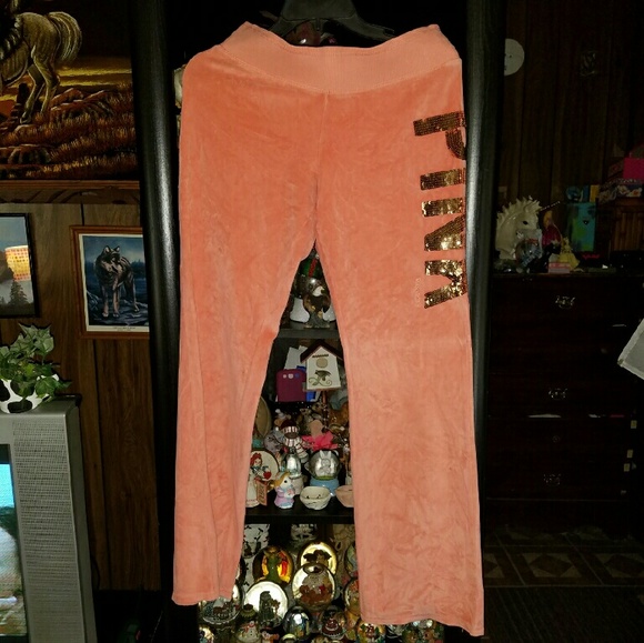Vs. Pink bling bootcut pants. - Picture 2 of 4