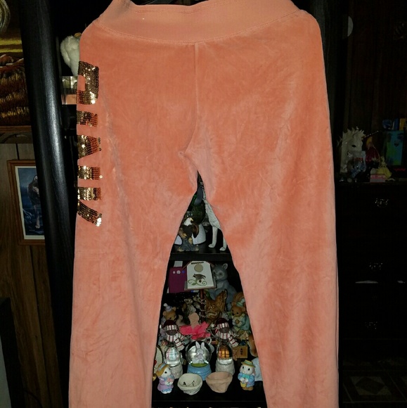 Vs. Pink bling bootcut pants. - Picture 4 of 4