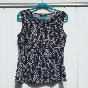 Chain-link Print Top