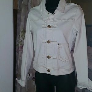 True Religion off white Denim Jacket
