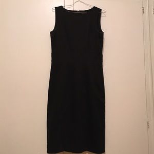 Black shift cotton dress