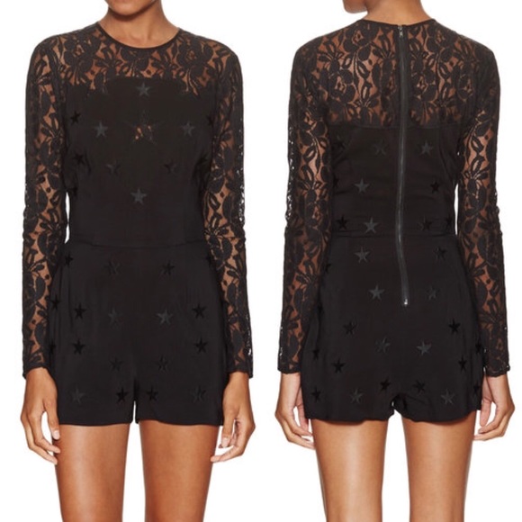 Torn by Ronny Kobo lace romper - Picture 1 of 3