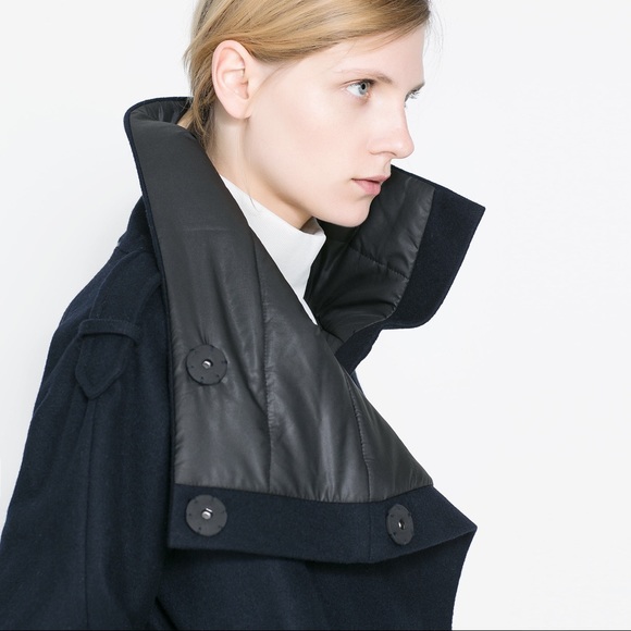 Sold✅Zara JACKET WITH HIGH COLLAR M - Picture 3 of 5