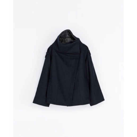 Sold✅Zara JACKET WITH HIGH COLLAR M - Picture 4 of 5