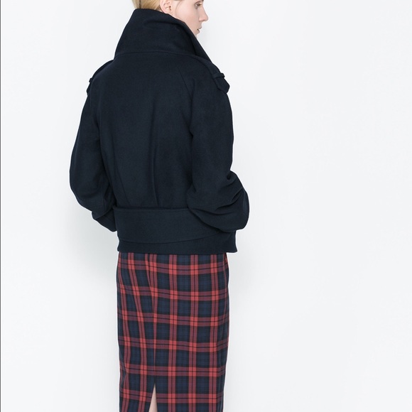 Sold✅Zara JACKET WITH HIGH COLLAR M - Picture 2 of 5