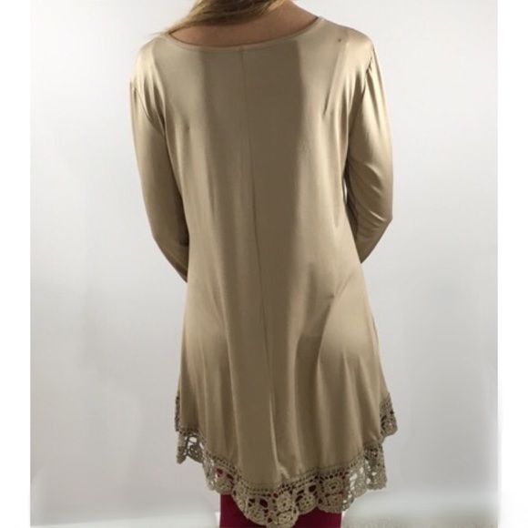 Khaki Tunic Shift Dress - Picture 2 of 2