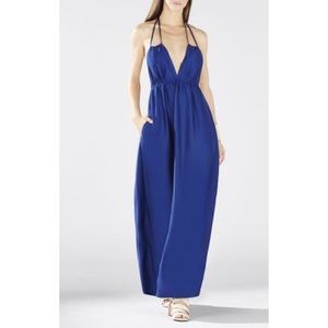 KAMALA -open back halter maxi dress BCBGMAXAZRIA