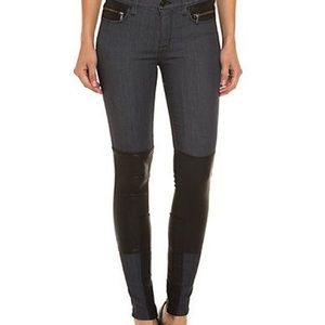Hudson Denim and Leather Jeans