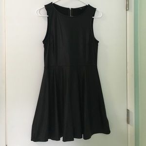 Forever 21 faux leather dress with zip up back