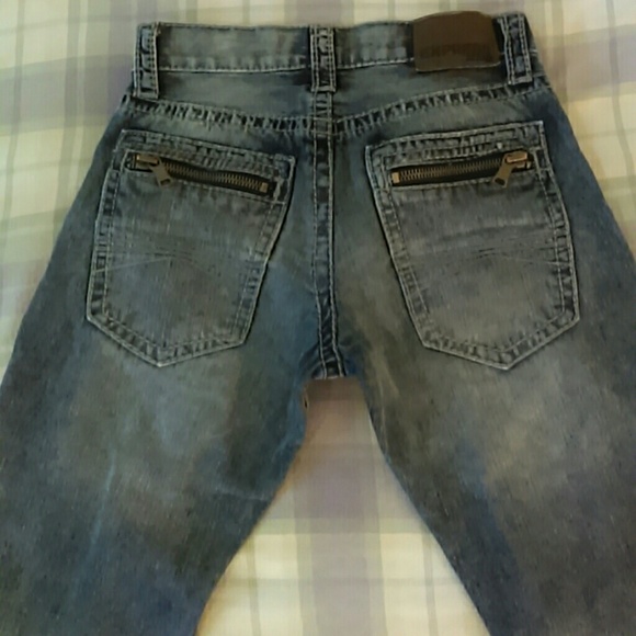 Mens Distressed Rocco Slim Fit Straight Leg Jeans - Picture 3 of 4