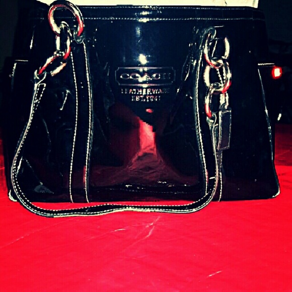 Black  leather purse