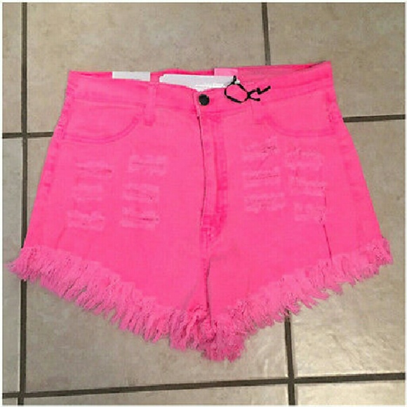 Pink high waist shorts TRADE