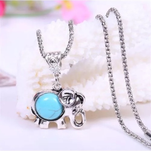 Jewelry - Turquoise Elephant Necklace