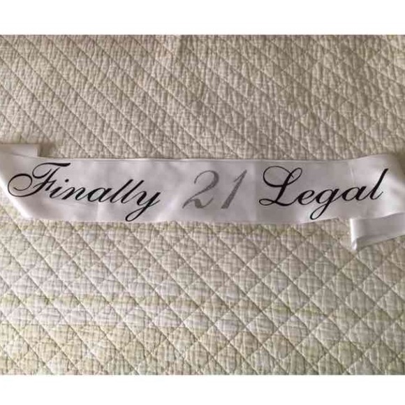 21st birthday sash