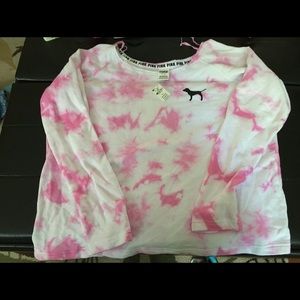 Victoria's Secret pink slouchy beach sweatshirt