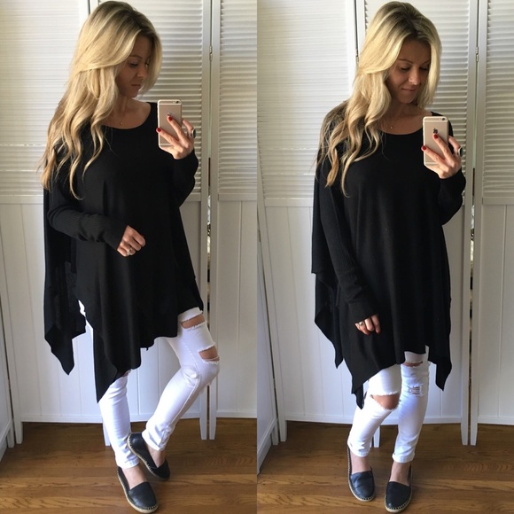 Sold• Gorgeous Pitch Black Dolman - Picture 3 of 4