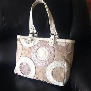 Coach pieced patchwork East West Tote bag