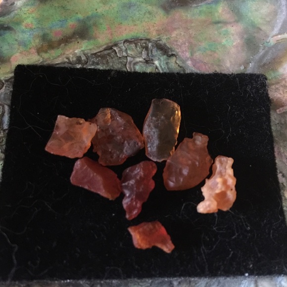 Natural Mexican orange fire opal