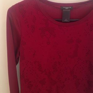 Ann Taylor burgundy lace shirt!