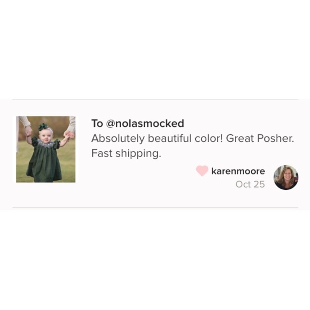 2xHP🎊5t left💚Green smocked fall bishop dress - Picture 6 of 7