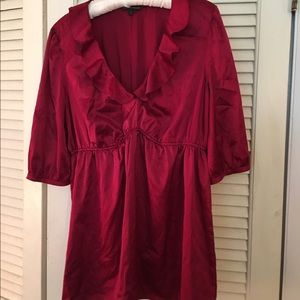 EXPRESS scarlet red blouse