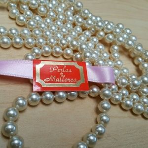 Vintage Perlas de Mallorca Pearl Necklace